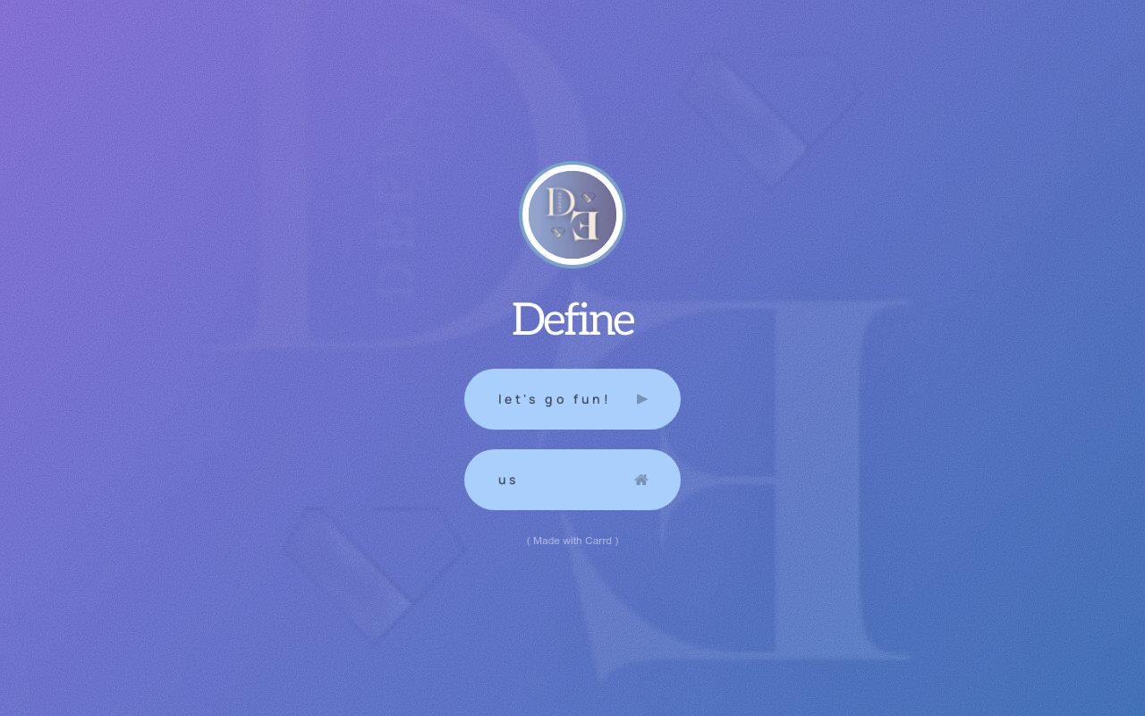 Carrd profile picture for @define